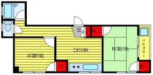 カーザ小林【1階】の間取り