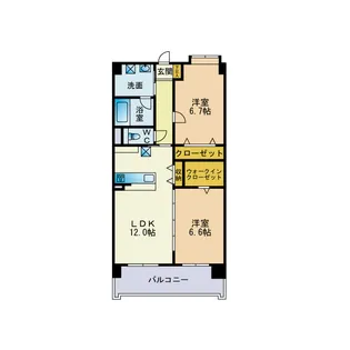 メゾンドール【7階】の間取り