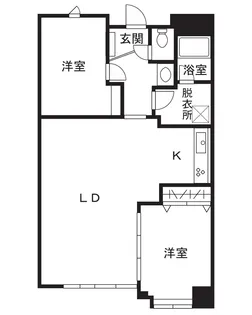 センチュリー荻島【2階】の間取り