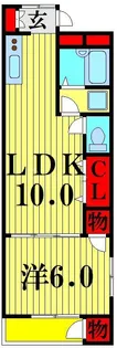 清和マンション【1階】の間取り