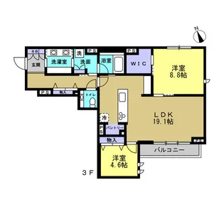 サウザン ド ドリーム ハウス【3階】の間取り