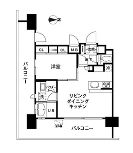 レジディア大森東【9階】の間取り