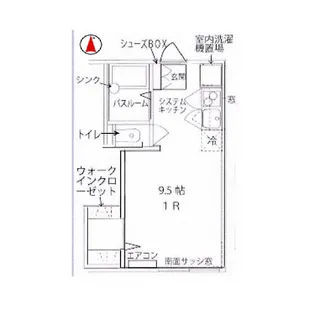 ホワイトバーチ鶴巻南【1階】の間取り