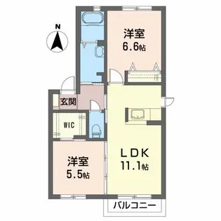 マノワール・デ・テクラA【1階】の間取り