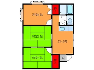 グリーンヴィラ土浦【2階】の間取り