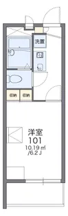 レオパレスアドミラブール【2階】の間取り