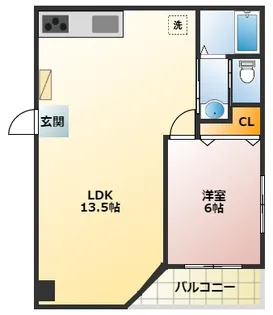 カネサカ第2関口マンション【3階】の間取り