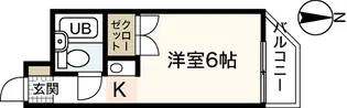 プロスパー十日市【4階】の間取り