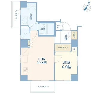 こはす【4階】の間取り