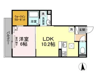 メセナ吉行【1階】の間取り