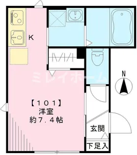 カーサビアンカ【1階】の間取り