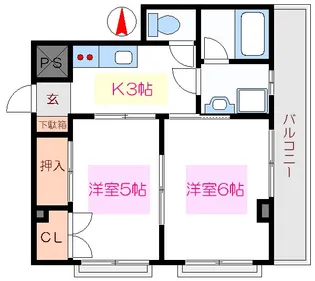 CHERRY PALACE【6階】の間取り