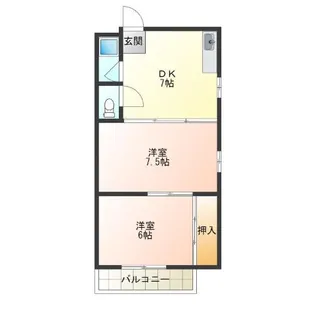 タカイレジデンス【2階】の間取り