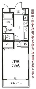 フラットエムズ【1階】の間取り