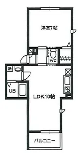 アースフラット111【3階】の間取り