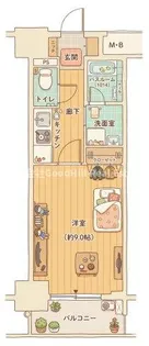 セレッソコート新大阪【9階】の間取り
