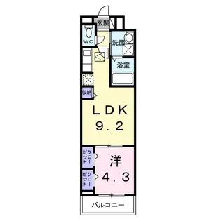 リッシュ メゾン【1階】の間取り
