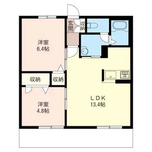 mese luna【1階】の間取り