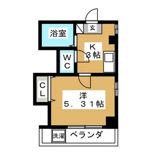 オータムマウンテン二番館【2階】の間取り