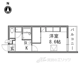レオパレスFondVillage【3階】の間取り
