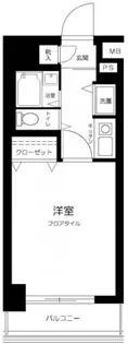 アドリーム千駄木【6階】の間取り