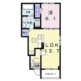 ブラウンヒルズ【1階】の間取り