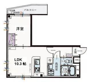 b’CASA西大泉【4階】の間取り