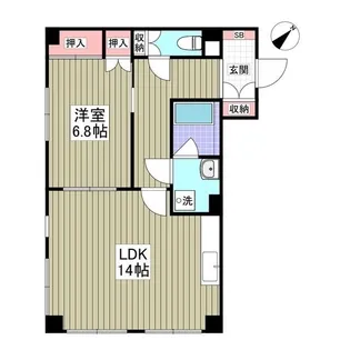 Mハイツ船橋【2階】の間取り