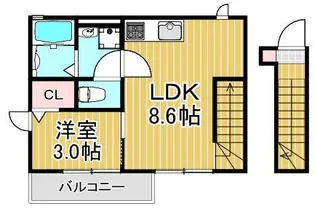 マーブル【2階】の間取り
