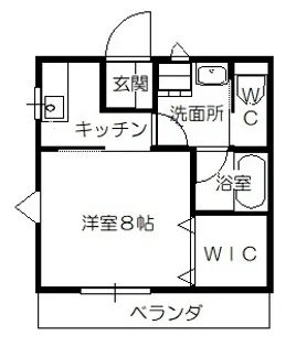 コーポ里住II【1階】の間取り