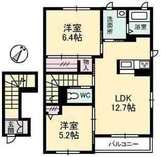 ヴェールメゾン 柚【2階】の間取り