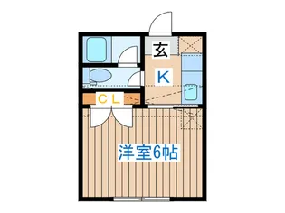 畳屋町ハイツ【1階】の間取り