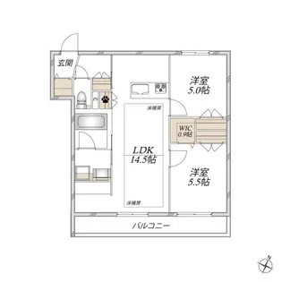 ティオ ブルーノ【2階】の間取り