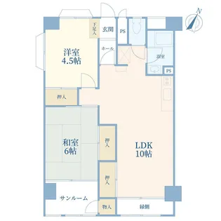 東急江田駅前ドエリング【10階】の間取り