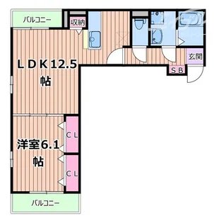 カーサフェリーチェ【2階】の間取り