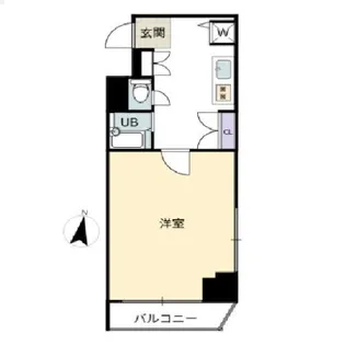 スカイコート神楽坂壱番館【5階】の間取り