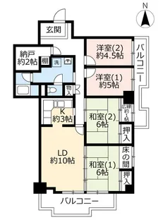 URさざなみプラザ第三【11階】の間取り