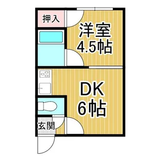 コーポエスポワール【2階】の間取り