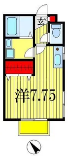 ドルチェB【2階】の間取り