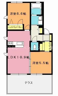 サンビスタ【1階】の間取り