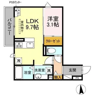 D-Hills領家II【3階】の間取り