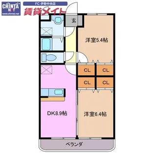 ピュアタウンI【3階】の間取り