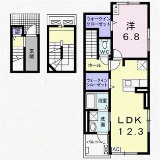 SATUKI【3階】の間取り