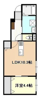 FLOURISH IN 旭町【1階】の間取り