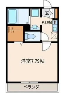 ケイ・アパルトメント三宿【3階】の間取り