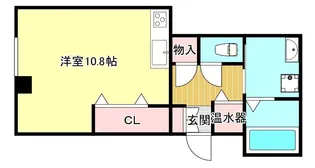 アクアテラスビル【2階】の間取り