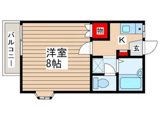 ベラカーサ泉B【1階】の間取り