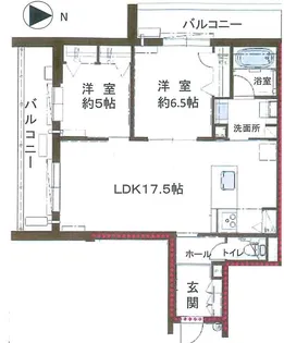 シャーメゾン晴明通【1階】の間取り