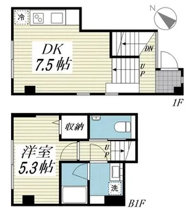 サリースマイル参番館【1階】の間取り