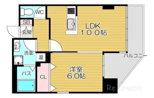 グレースK【6階】の間取り